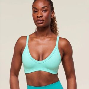 Gymshark Energise Seamless Sports Bra – Pop Turquoise – Size S – Sold Out Online